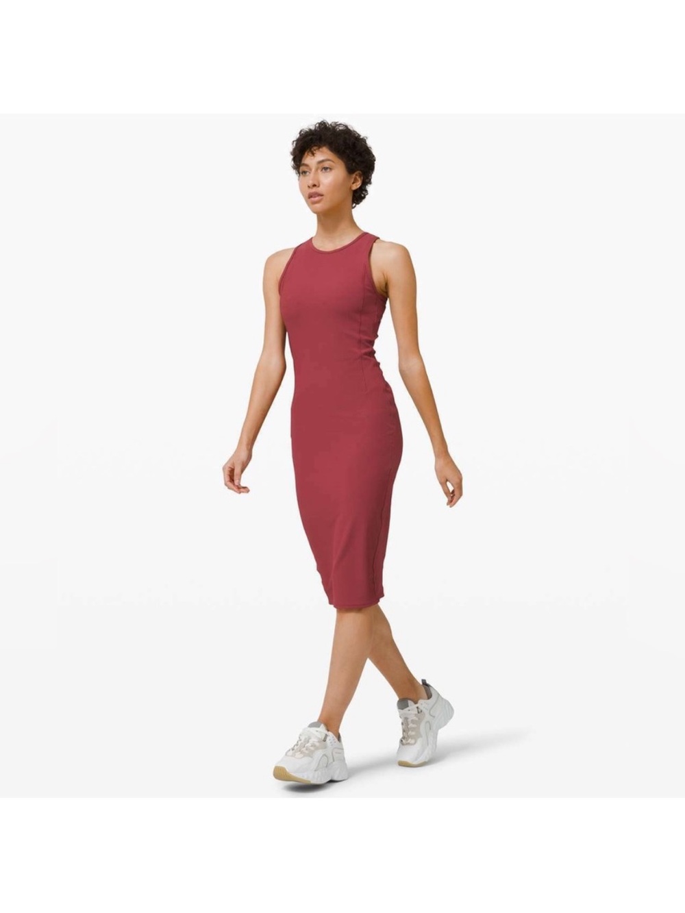 Lululemon Brunch and Back Dress Chianti Red
